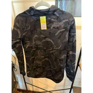 Boys Tech Fleece Hooded Sweatshirt All In Motion Black Camouflage XL